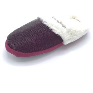 Bebe Girls Ribbed Glitter Slippers